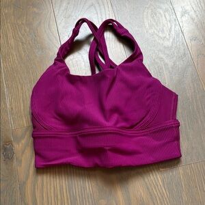 lululemon athletica Magenta Sports Bra
